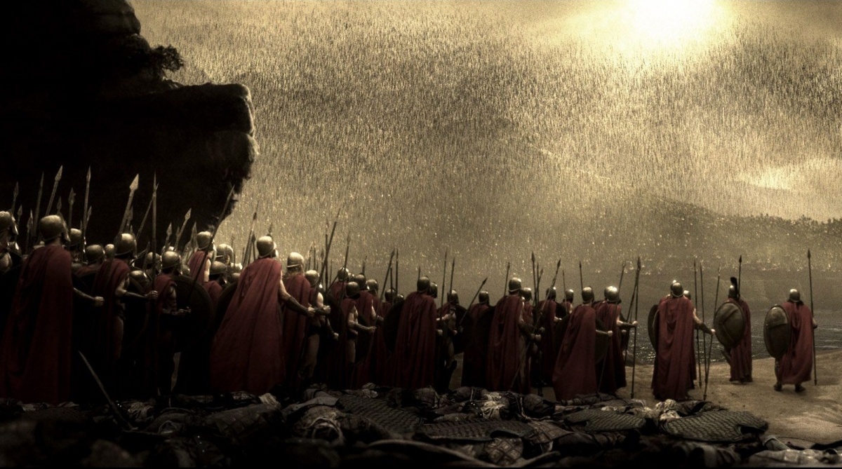 Кадры из 300 Спартанцев (2007)
