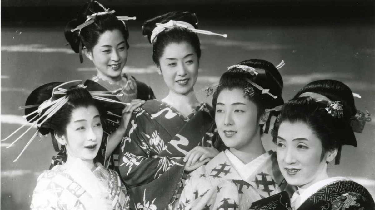 Кадры из Утамаро и его пять женщин (1946)