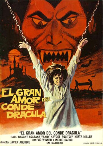 Постер Смотреть фильм Большая любовь графа Дракулы 1973 онлайн бесплатно в хорошем качестве
