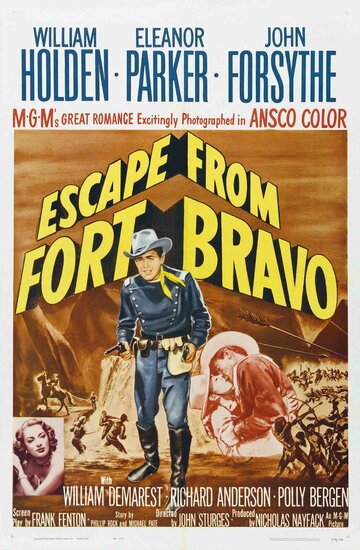 Постер Смотреть фильм Побег из Форта Браво 1953 онлайн бесплатно в хорошем качестве