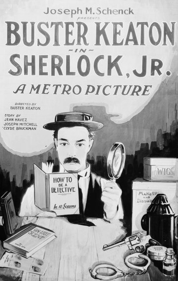Постер Трейлер фильма Шерлок младший 1924 онлайн бесплатно в хорошем качестве