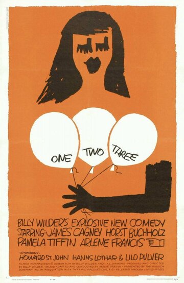 Постер Смотреть фильм Один, два, три 1961 онлайн бесплатно в хорошем качестве