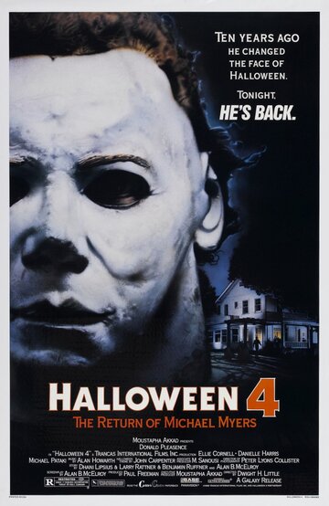 Постер Смотреть фильм Хэллоуин 4: Возвращение Майкла Майерса 1988 онлайн бесплатно в хорошем качестве