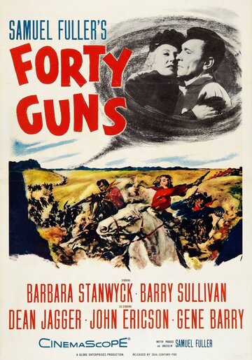 Постер Трейлер фильма Сорок ружей 1957 онлайн бесплатно в хорошем качестве
