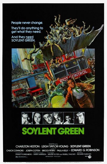 Постер Смотреть фильм Зеленый сойлент 1973 онлайн бесплатно в хорошем качестве