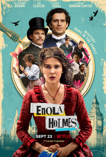 Постер Смотреть фильм Энола Холмс 2020 онлайн бесплатно в хорошем качестве