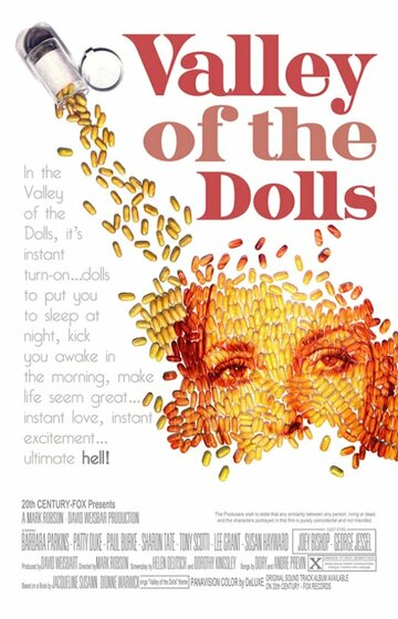 Постер Смотреть фильм Долина кукол 1967 онлайн бесплатно в хорошем качестве