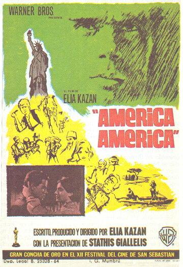 Постер Смотреть фильм Америка, Америка 1963 онлайн бесплатно в хорошем качестве