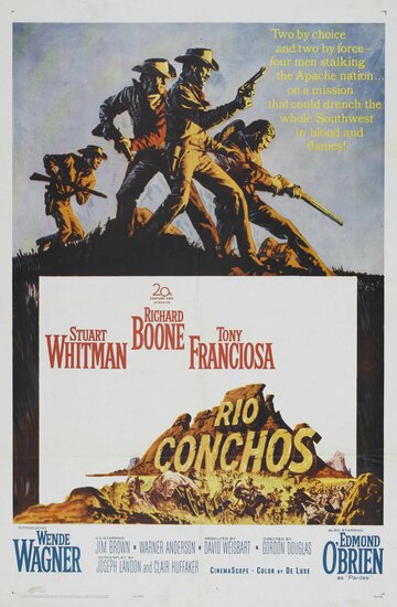 Постер Трейлер фильма Рио Кончос 1964 онлайн бесплатно в хорошем качестве