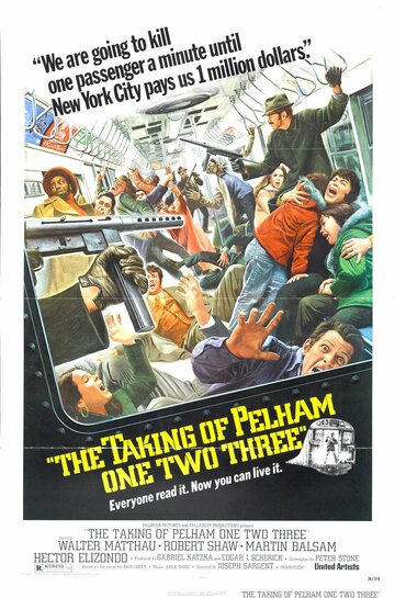 Постер Смотреть фильм Захват поезда Пелэм 1-2-3 1974 онлайн бесплатно в хорошем качестве