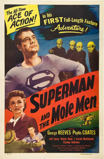 Постер Смотреть фильм Супермен и люди-кроты 1951 онлайн бесплатно в хорошем качестве