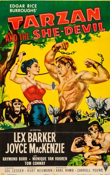 Постер Смотреть фильм Тарзан и дьяволица 1953 онлайн бесплатно в хорошем качестве