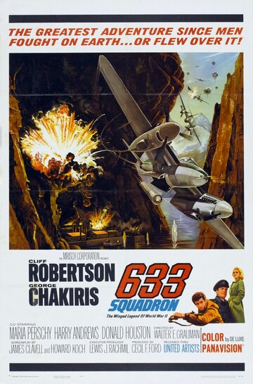 Постер Смотреть фильм Эскадрилья 633 1964 онлайн бесплатно в хорошем качестве