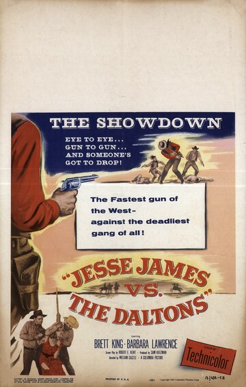 Постер Смотреть фильм Джесси Джеймс против Далтонов 1954 онлайн бесплатно в хорошем качестве