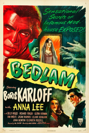 Постер Трейлер фильма Бедлам 1946 онлайн бесплатно в хорошем качестве