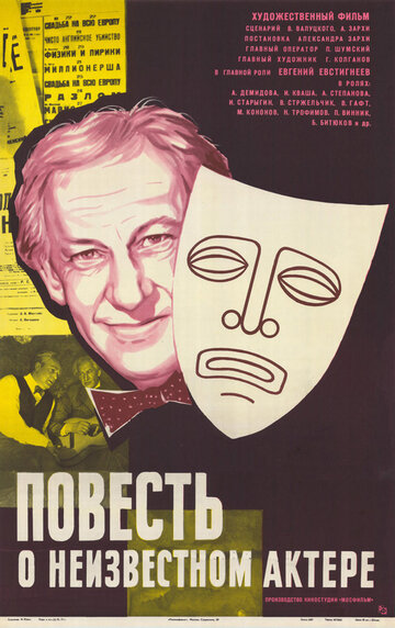 Постер Смотреть фильм Повесть о неизвестном актере 1977 онлайн бесплатно в хорошем качестве