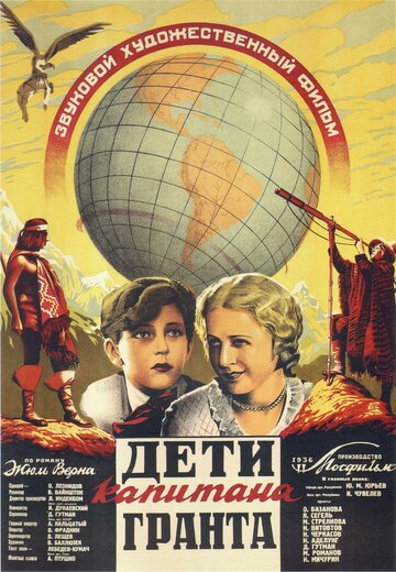 Постер Смотреть фильм Дети капитана Гранта 1936 онлайн бесплатно в хорошем качестве