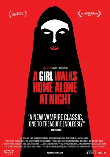 Постер Смотреть фильм Девушка возвращается одна ночью домой 2014 онлайн бесплатно в хорошем качестве