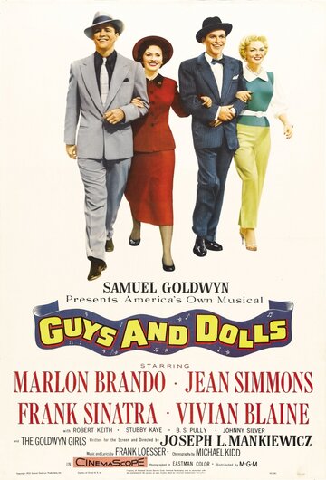 Постер Смотреть фильм Парни и куколки 1955 онлайн бесплатно в хорошем качестве
