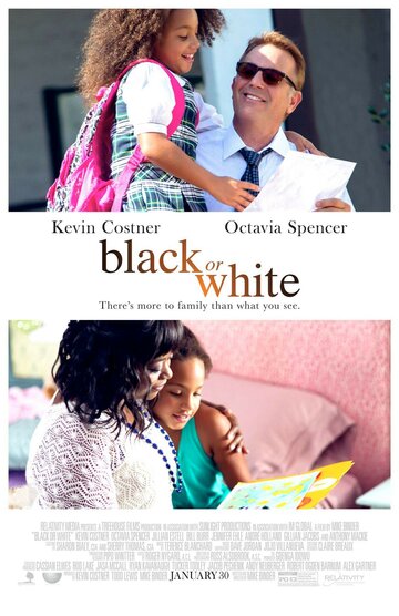 Постер Смотреть фильм Чёрное или белое 2014 онлайн бесплатно в хорошем качестве