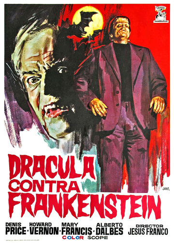 Постер Смотреть фильм Дракула против Франкенштейна 1972 онлайн бесплатно в хорошем качестве