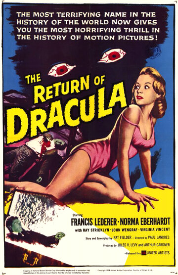 Постер Смотреть фильм Возвращение Дракулы 1958 онлайн бесплатно в хорошем качестве