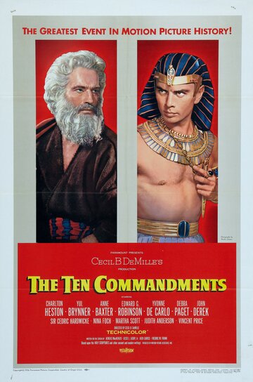 Постер Трейлер фильма Десять заповедей 1956 онлайн бесплатно в хорошем качестве