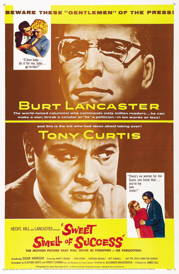 Постер Смотреть фильм Сладкий запах успеха 1957 онлайн бесплатно в хорошем качестве