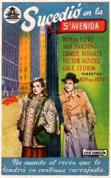 Постер Трейлер фильма Это случилось на Пятой авеню 1947 онлайн бесплатно в хорошем качестве