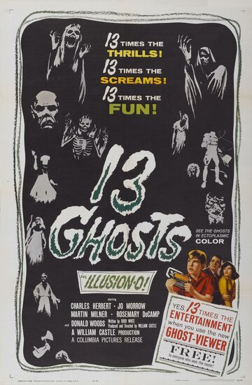 Постер Смотреть фильм 13 призраков 1960 онлайн бесплатно в хорошем качестве